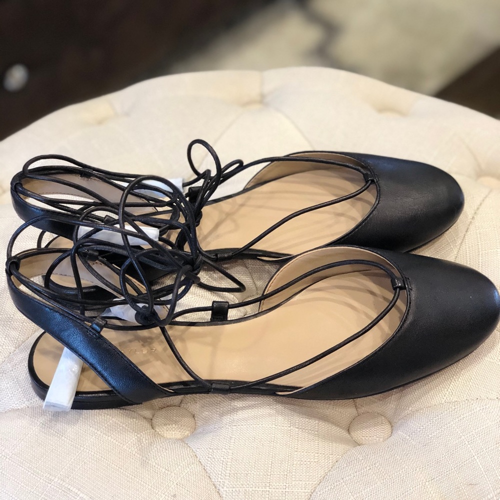 Ann Taylor - Tie strap ballet flats - Sz 7.5